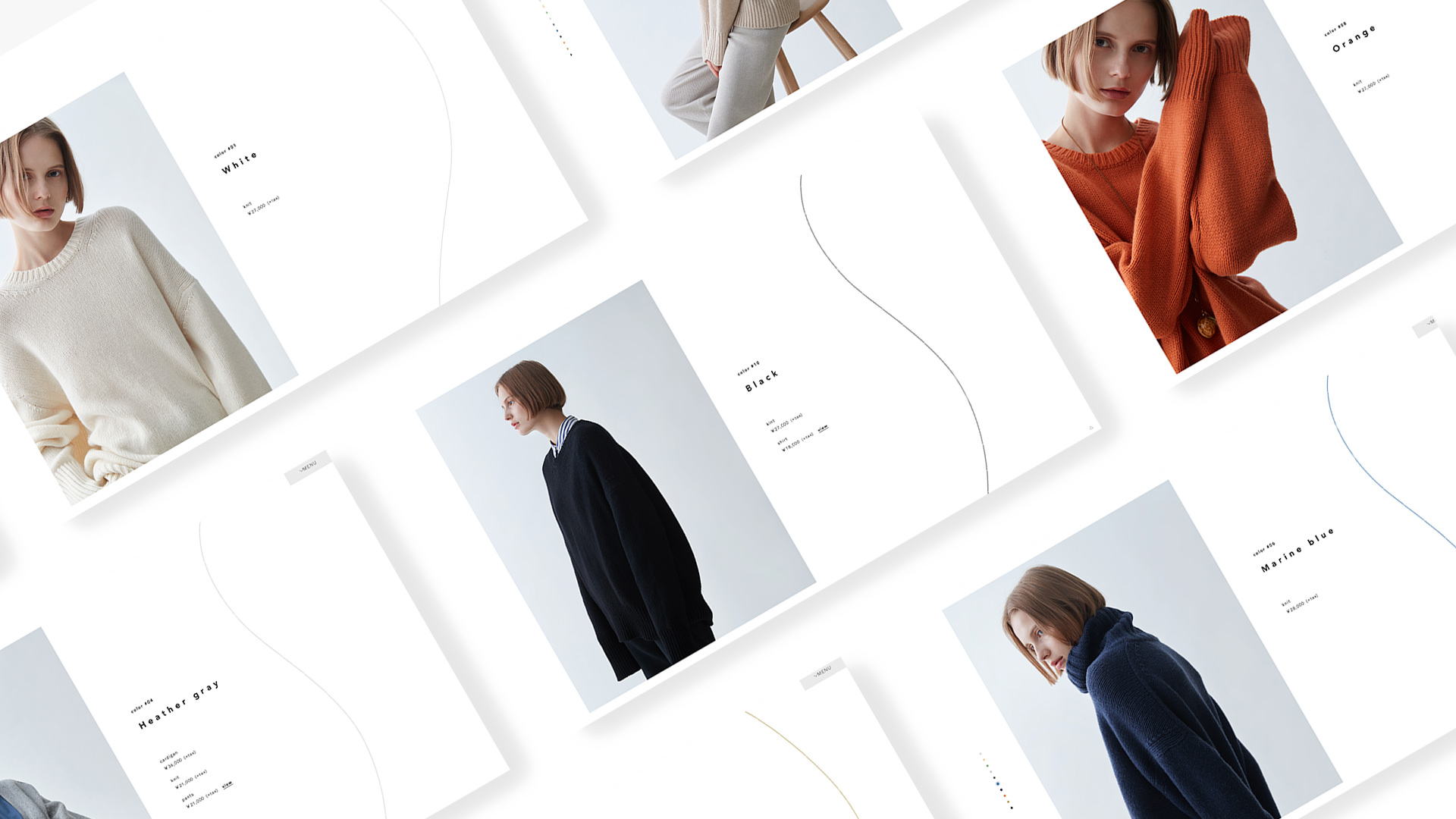 GALERIE VIE 特設サイト「2019 Fine wool knit collection」